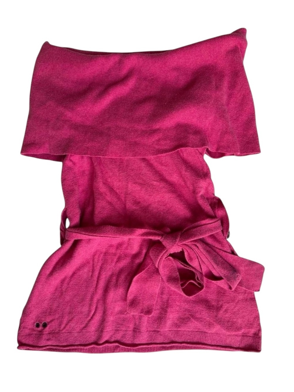 Vintage Y2K Converse Pink Off The Shoulder Tie Waist Top Women’s Size S